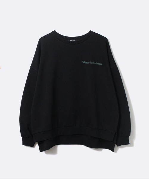 one way（ワンウェイ）の「【oneway Jeans】PACKING OUT刺繍ロゴ裏毛（スウェット・レディース・ホワイト/オレンジ/ライトグリーン/ダークブルー/ブラック・FREE）」の14枚目の写真