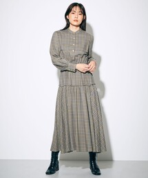 ティアードシャツワンピース