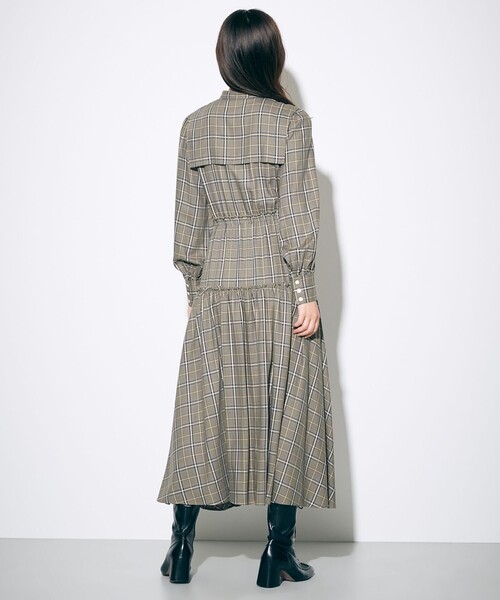Diagram（ダイアグラム）の「ティアードシャツワンピース（シャツワンピース・レディース・グレー/イエロー・38/36）」の7枚目の写真