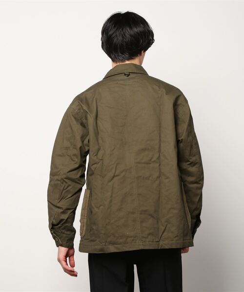 JRD by JARLD（ジェイアールディーバイジャールド）の「【JRD by JARLD】焚火難燃加工裏中綿カバーオール（カバーオール・メンズ・オリーブ/キャメル・S/M/L）」の4枚目の写真