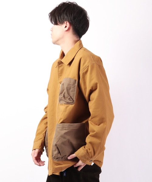 JRD by JARLD（ジェイアールディーバイジャールド）の「【JRD by JARLD】焚火難燃加工裏中綿カバーオール（カバーオール・メンズ・オリーブ/キャメル・S/M/L）」の21枚目の写真