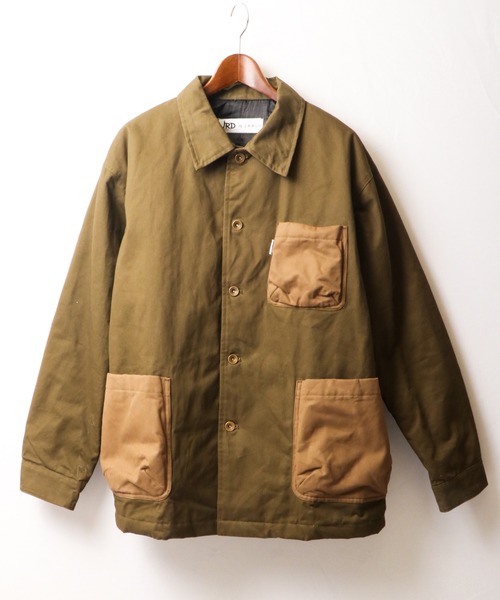 JRD by JARLD（ジェイアールディーバイジャールド）の「【JRD by JARLD】焚火難燃加工裏中綿カバーオール（カバーオール・メンズ・オリーブ/キャメル・S/M/L）」の7枚目の写真