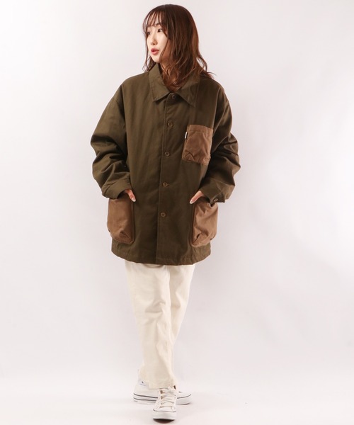 JRD by JARLD（ジェイアールディーバイジャールド）の「【JRD by JARLD】焚火難燃加工裏中綿カバーオール（カバーオール・メンズ・オリーブ/キャメル・S/M/L）」の17枚目の写真