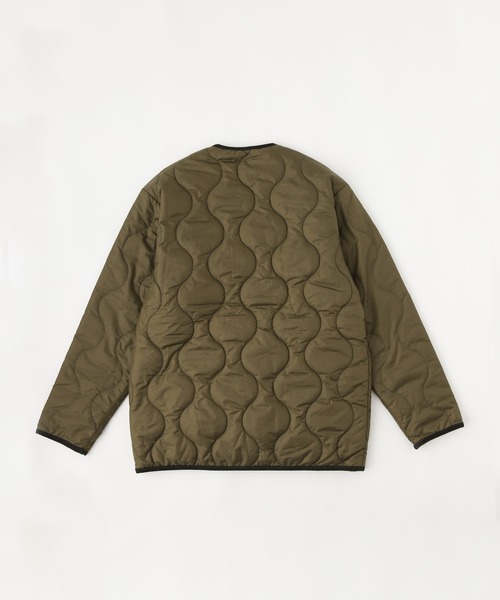 UNIVERSAL OVERALL(ユニバーサルオーバーオール)の「【UNIVERSAL OVERALL】QUILT RIP STOP JAKET / キルティング中綿ジャケット(ブルゾン・レディース・ブラック/オリーブ/ベージュ・LARGE/SMALL/MEDIUM)」の4枚目の写真