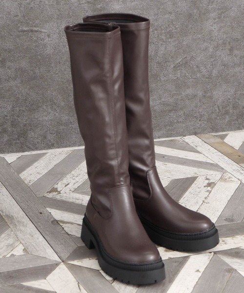Honeys（ハニーズ）の「ストレッチロングブーツ（ブーツ）」 - WEAR