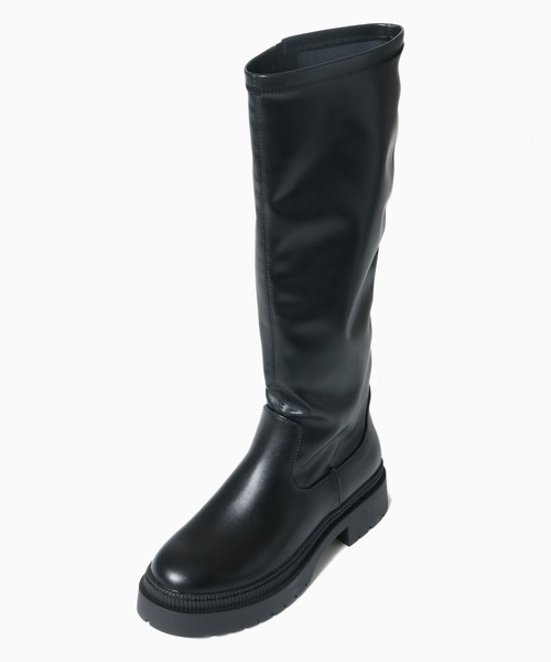 Honeys（ハニーズ）の「ストレッチロングブーツ（ブーツ・レディース・ブラック/ダークブラウン・S/M/L）」の18枚目の写真