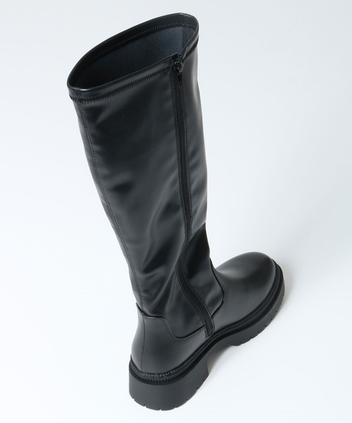 Honeys（ハニーズ）の「ストレッチロングブーツ（ブーツ・レディース・ブラック/ダークブラウン・S/M/L）」の9枚目の写真