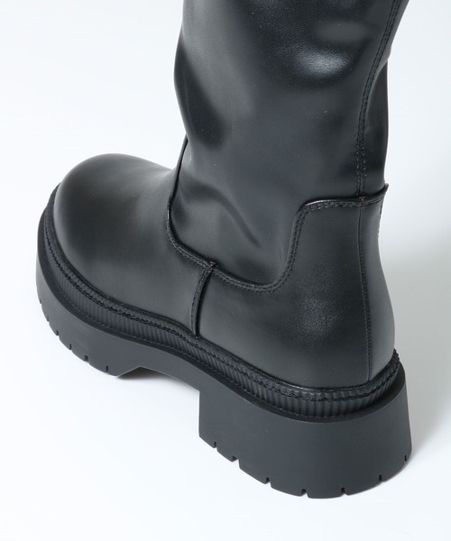 Honeys（ハニーズ）の「ストレッチロングブーツ（ブーツ・レディース・ブラック/ダークブラウン・S/M/L）」の11枚目の写真