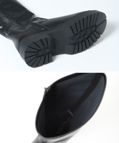 Honeys（ハニーズ）の「ストレッチロングブーツ（ブーツ・レディース・ブラック/ダークブラウン・S/M/L）」の12枚目の写真