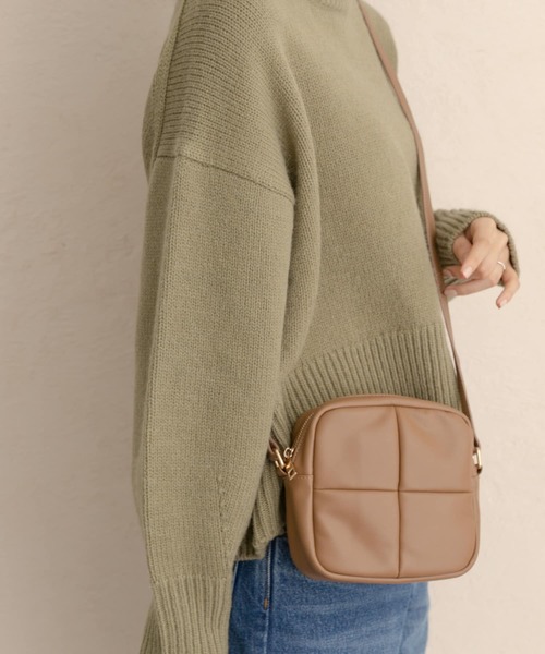 RODE SKO（ロデスコ）の「キルティングショルダーバッグ（ショルダーバッグ・レディース・ブラック/キャメル・ONE）」の10枚目の写真