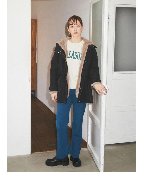 earth music&ecology(アースミュージックアンドエコロジー)の「ORiental TRaffic レースアップブーツ *(ブーツ・レディース・ベージュ/ブラック・M/S/L)」の12枚目の写真