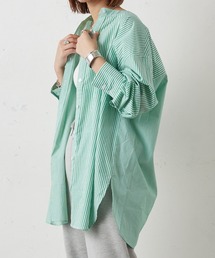 CIAOPANIC TYPY | 切り替えストライプバンドカラーシャツ(シャツ/ブラウス)