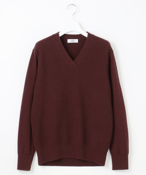 J.PRESS Ladies(J.プレス レディス)の「【洗える】CASHMERE BLEND Vネック ニット(ニット/セーター・レディース・アイボリー系/ライトグレー系/ベージュ系/ワイン系/ダルブルー系/スモーキーグリーン系/ふじ色系・SMALL)」の9枚目の写真