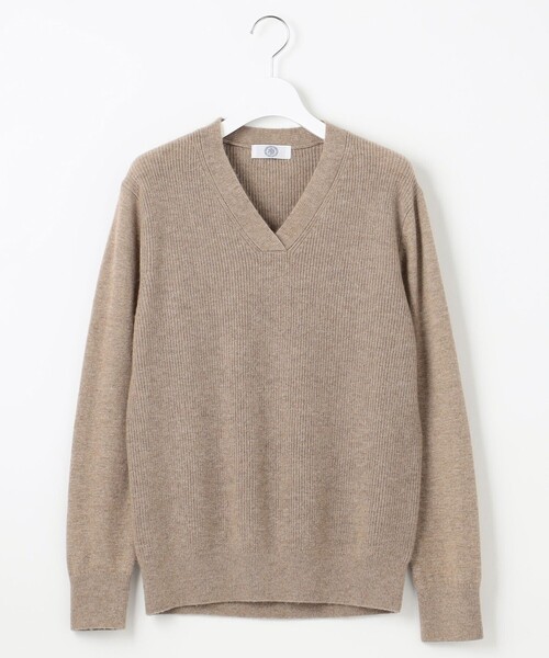 J.PRESS Ladies(J.プレス レディス)の「【洗える】CASHMERE BLEND Vネック ニット(ニット/セーター・レディース・アイボリー系/ライトグレー系/ベージュ系/ワイン系/ダルブルー系/スモーキーグリーン系/ふじ色系・SMALL)」の10枚目の写真