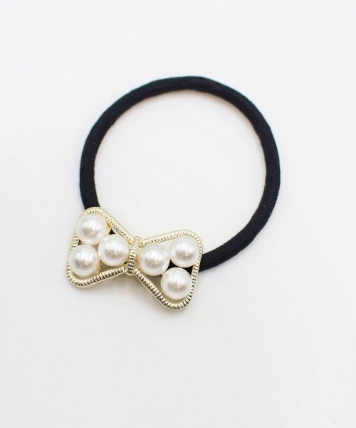 Rora（ローラ）の「ショパン パールリボン ヘアゴム(2type) フォーマル カジュアル キラキラ 【ママとお揃い】（ヘアゴム・キッズ・A/B・FREE）」の7枚目の写真