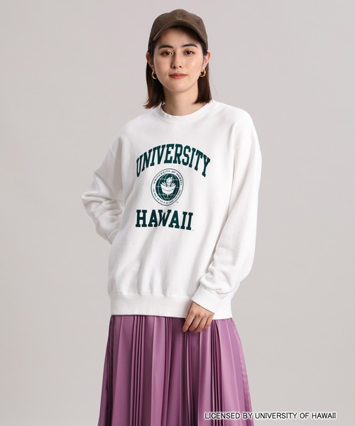 Maison de Beige（メゾンドベージュ）の「《Maison de Beige》大人可愛いカレッジロゴスエット《GOOD ROCK SPEED》（スウェット・レディース・ホワイト/グレー・9号）」の3枚目の写真