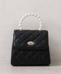one after another NICE CLAUP | コーディネートのアクセントに！主役級の存在感。キルティングパールハンドルミニバッグ(ショルダーバッグ)