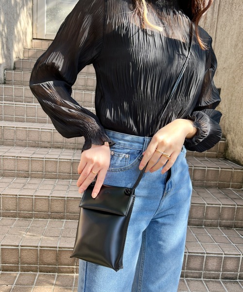 H.Warren（エイチウォーレン）の「ポシェットミニショルダー（ショルダーバッグ・レディース・ブラウン/ブラック/アイボリー・FREE）」の17枚目の写真