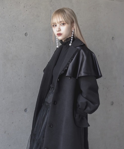 FickleBebe（フィクルベベ）の「サテンケープコート（その他アウター