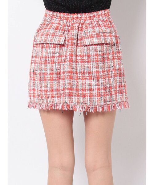 jouetie（ジュエティ）の「フリンジスカパン【ツイード】（スカート・レディース・ブラック/オレンジ/ブルー・MEDIUM）」の12枚目の写真