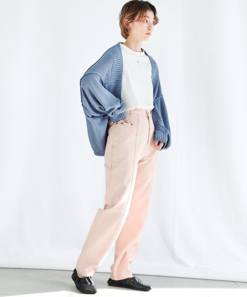 select MOCA(セレクトモカ)の「2WAYボリュームスリーブショートトップス(ニット/セーター・レディース・サックスブルー/グリーン/レンガ・FREE)」の16枚目の写真