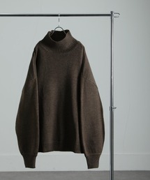 NILWAY | イージーケアファブリックボリュームスリーブハイネックニット/ベーシック(ニット/セーター)