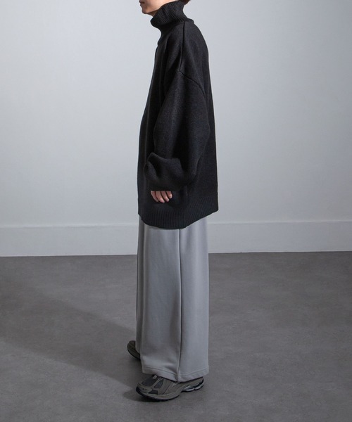 イージーケアファブリックボリュームスリーブカラーハイネックニット/ベーシック（ニット/セーター）｜Nilway（ニルウェイ）