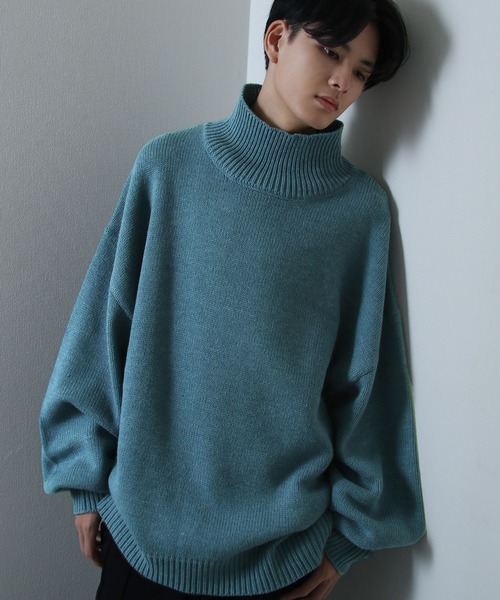 イージーケアファブリックボリュームスリーブカラーハイネックニット/ベーシック（ニット/セーター）｜Nilway（ニルウェイ）