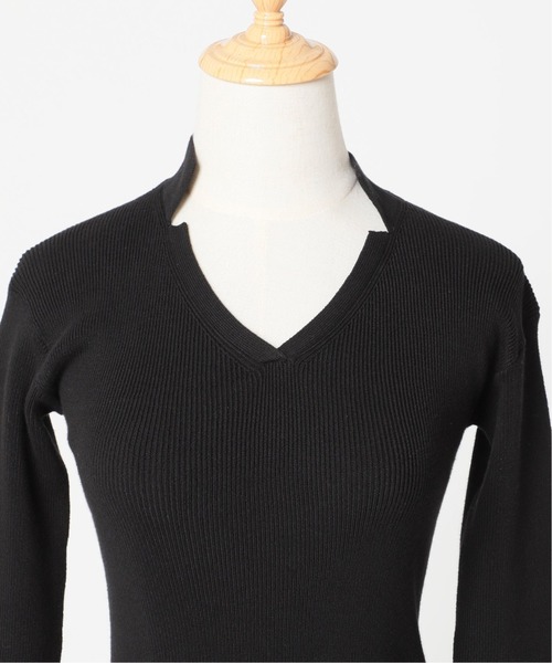 Charles Chaton(シャルルシャトン)の「ポロニットボディースーツ(ニット/セーター・レディース・ホワイト/ブラック・FREE)」の11枚目の写真