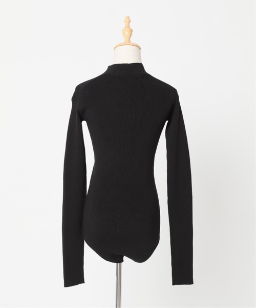 Charles Chaton(シャルルシャトン)の「ポロニットボディースーツ(ニット/セーター・レディース・ホワイト/ブラック・FREE)」の4枚目の写真