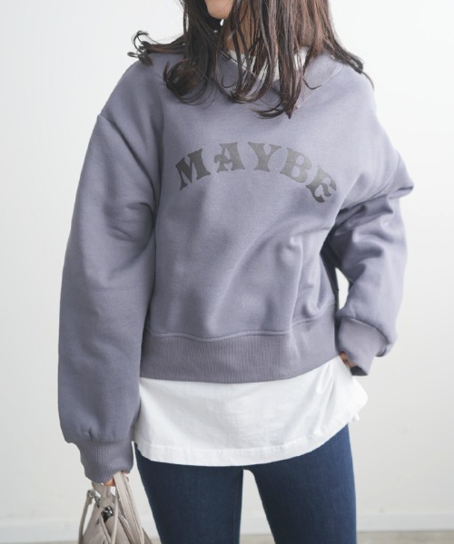 Futier land(フューティアランド)の「襟付きロゴプリントプルオーバー(スウェット・レディース・グレー/ベージュ/グリーン/ブルー・FREE)」の22枚目の写真