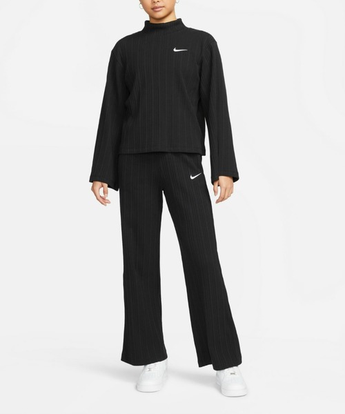 NIKE（ナイキ）の「NIKE AS W NSW JRSY RIB WIDE LEG PNT / ナイキ ウィメンズ リブ ワイド レッグ パンツ 【SP】（その他パンツ・レディース・ブラック/ベージュ・S/M/L）」の11枚目の写真