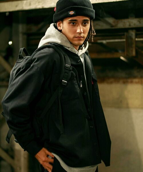 AVIREX（アヴィレックス）の「【Dickies × AVIREX】 ロングスリーブ ワークシャツ / LONG SLEEVE WORK SHIRT / アヴィレックス / ディッキーズ（シャツ/ブラウス・メンズ・ブラック/ライトグリーン・MEDIUM/LARGE）」の9枚目の写真