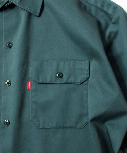 AVIREX（アヴィレックス）の「【Dickies × AVIREX】 ロングスリーブ ワークシャツ / LONG SLEEVE WORK SHIRT / アヴィレックス / ディッキーズ（シャツ/ブラウス・メンズ・ブラック/ライトグリーン・MEDIUM/LARGE）」の15枚目の写真
