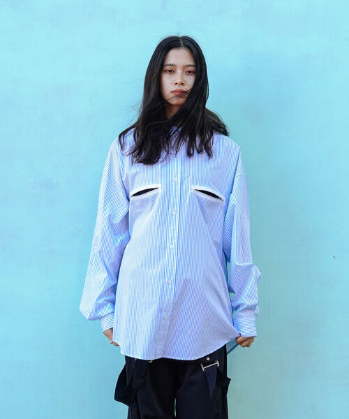 VAPORIZE（ヴェイパライズ）の「VAPORIZE / Zip Punk Shirt（シャツ/ブラウス・メンズ・ホワイト/ブラック/その他・SMALL/MEDIUM/LARGE）」の3枚目の写真