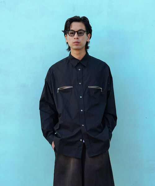 VAPORIZE（ヴェイパライズ）の「VAPORIZE / Zip Punk Shirt（シャツ/ブラウス・メンズ・ホワイト/ブラック/その他・SMALL/MEDIUM/LARGE）」の2枚目の写真