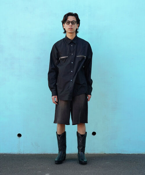 VAPORIZE（ヴェイパライズ）の「VAPORIZE / Zip Punk Shirt（シャツ/ブラウス・メンズ・ホワイト/ブラック/その他・SMALL/MEDIUM/LARGE）」の13枚目の写真