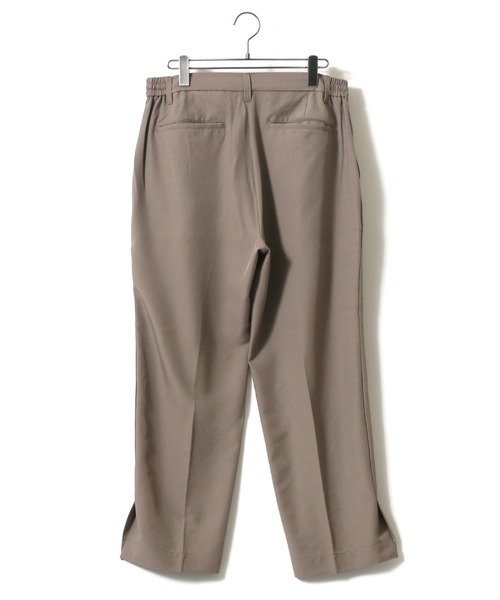 ANPAS(アンパス)の「Hem Side Slit Wide Tuck Pants/裾サイドスリット ワイドタックパンツ スラックス フレアパンツ ブーツカット(スラックス・メンズ・ブラック/ベージュ/グレー/オートミール・LL/M/L)」の7枚目の写真