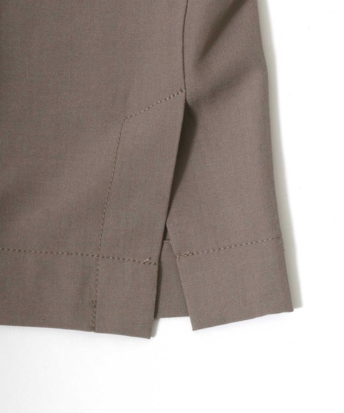 ANPAS(アンパス)の「Hem Side Slit Wide Tuck Pants/裾サイドスリット ワイドタックパンツ スラックス フレアパンツ ブーツカット(スラックス・メンズ・ブラック/ベージュ/グレー/オートミール・LL/M/L)」の16枚目の写真