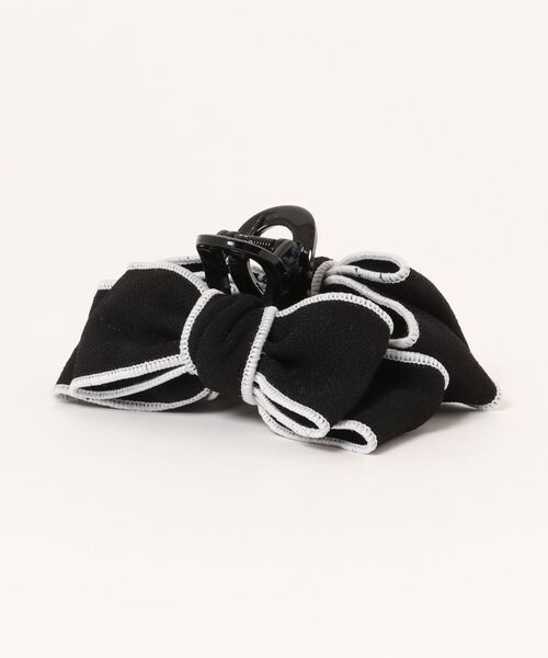 LAC-VERT（ラック・ヴェール）の「リボンラウンドヘアクリップ（バレッタ/ヘアクリップ・レディース・ホワイト/ブラック・FREE）」の5枚目の写真
