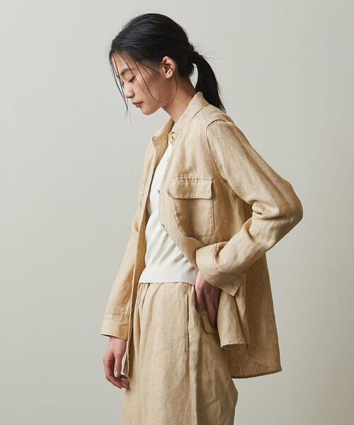 Steven Alan(スティーブンアラン)の「<Steven Alan>HEMP TWILL SHIRT/シャツ(シャツ/ブラウス・レディース・ホワイト/ベージュ・S/M)」の7枚目の写真
