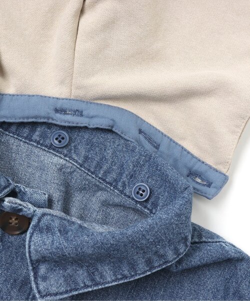 apres les cours（アプレレクール）の「フード付きデニムジャケット（デニムジャケット・キッズ・ブラック/ブルー・120/80/130/90/100/110）」の6枚目の写真