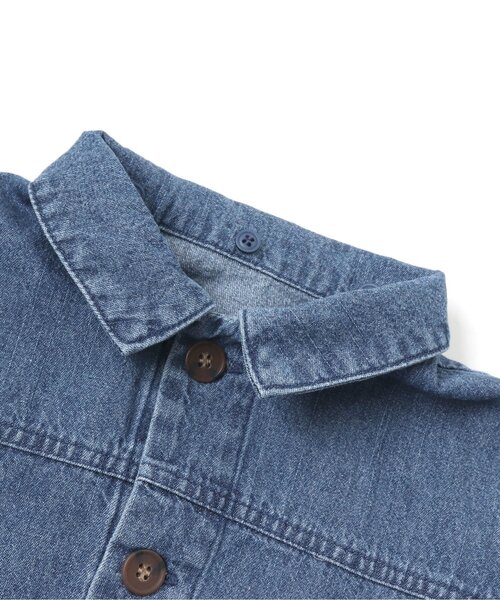 apres les cours（アプレレクール）の「フード付きデニムジャケット（デニムジャケット・キッズ・ブラック/ブルー・120/80/130/90/100/110）」の5枚目の写真