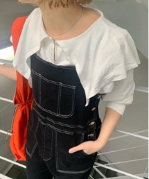 Kastane | ビッグ衿ルーズロンT(Tシャツ/カットソー)