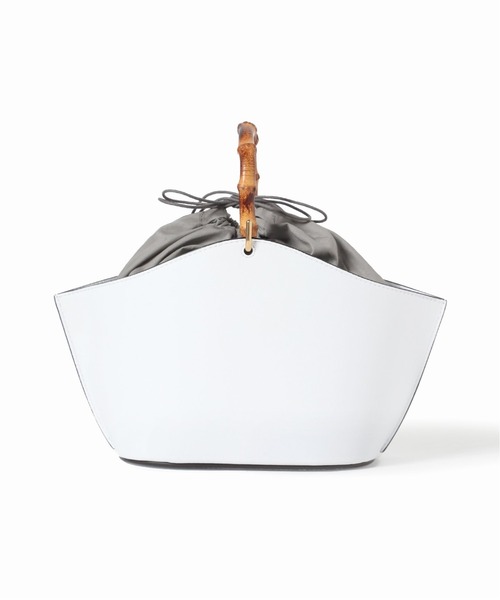 plage（プラージュ）の「【ORSETTO/オルセット】MERCATO BAMBOOバッグ◆（ハンドバッグ・レディース・ブラック/ホワイト・FREE）」の14枚目の写真