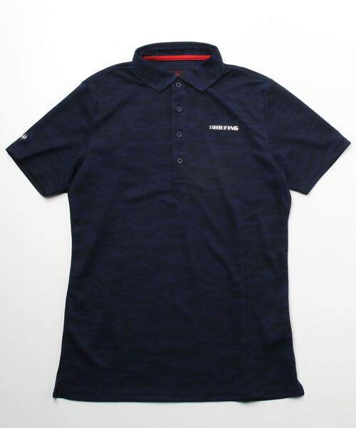 BRIEFING（ブリーフィング）の「MENS 02 CAMO WC SHIRT（ポロシャツ・メンズ・ブラック/ホワイト/ネイビー・L/M）」の3枚目の写真