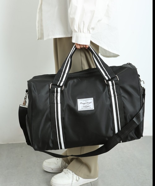 TABI PAL（タビパル）の「スポーツバッグ　旅行バッグ（ボストンバッグ・レディース・ローズ/レッド/ブラック/ミント/ピンク/パープル・FREE）」の16枚目の写真