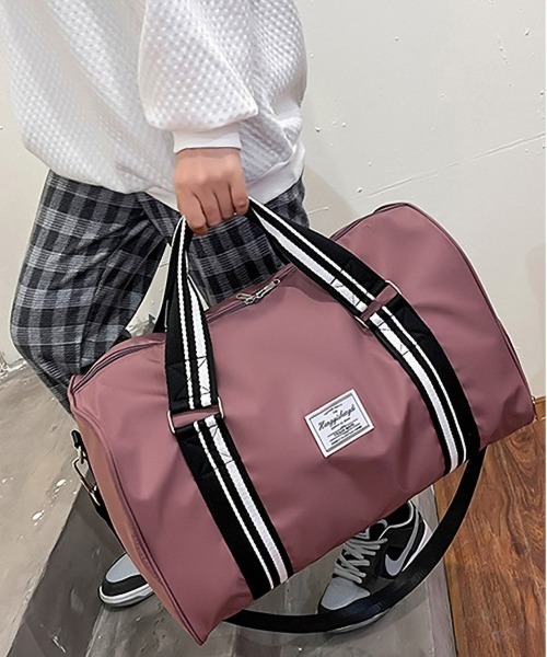 TABI PAL（タビパル）の「スポーツバッグ　旅行バッグ（ボストンバッグ・レディース・ローズ/レッド/ブラック/ミント/ピンク/パープル・FREE）」の15枚目の写真