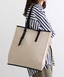 INDIVI | 【A4収納可能】リネンミックストート(トートバッグ)
