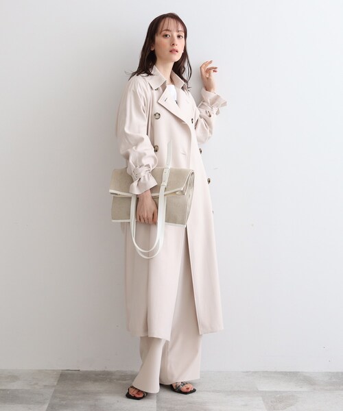 INDIVI（インディヴィ）の「◆【A4収納可能】リネンミックストート（トートバッグ・レディース・ホワイト系5/ブラック系4・00）」の8枚目の写真